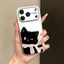 ốp lưng iphone Mèo đen dễ thương Cho Iphone 17 Iphone 11 Pro 12 13 14 15 16 7 xs xr Pro Max Plus IP12PROMAX IP17PROMAX