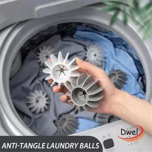 DWEL 2 Chiếc Bóng Giặt Sản Phẩm Sạch Gia Đình Sấy Giặt Phụ Kiện Cho Máy Giặt Mèo Bắt Tóc Silicon Có Thể Tái Sử Dụng