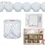 BEABOUT Bảng phấn Bản tin viền bảng, Giấy viền vỏ sò tự dính, DIY 7cm viền chống thấm nước Trang trí lớp học thủ công