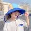 Mũ đi biển vành rộng AWNGD, Mũ chống nắng cho bé bằng vải Polyester, thoáng khí có dây đeo Mũ xô chống tia cực tím cho bé trai bé gái