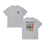 Áo thun tay ngắn Wacky willy màu lưng kẻ sọc in áo sơ mi giản dị 100% Cotton cao cấp 0617