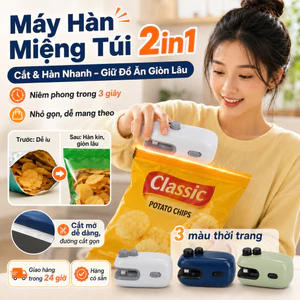🔥Máy hàn miệng túi đa năng từ tính | Dụng cụ hàn kín đồ ăn nhỏ gọn gia đình | Máy niêm phong thực phẩm mini cầm tay