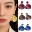 SUIT Bông tai Dangle họa tiết hoa sành điệu Bông tai đeo hàng ngày Kết cấu hợp kim bằng nhựa