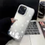 Ốp Lưng iPhone Hoa Tuyết Họa Tiết Mèo IMD Thích Hợp Cho iPhone 17 16 15 14 13 12 11 Pro Max Plus X Xr Xs Max 7 8 Plus