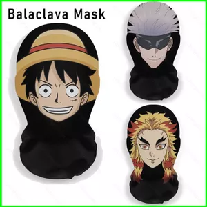 YB2 One Piece Naruto Jujutsu Kaisen Demon Slayer Khuôn Mặt Ngộ nghĩnh Giả Ngôi Sao Balaclava Mặt nạ Lưới Mũ Đội Đầu