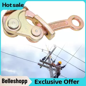 Belleshopp Kẹp cáp bằng thép carbon cường độ cao YWBL-WH 0,5T với công cụ kéo dây thiết bị an toàn cho 1102lbs Không dễ trượt hoặc biến dạng