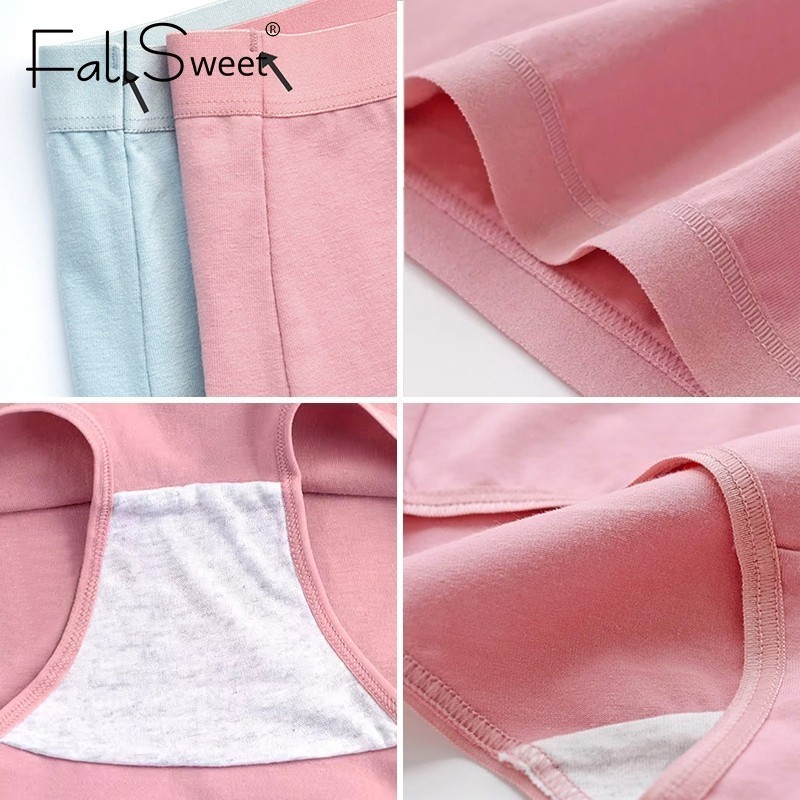 FallSweet Combo 5 Quần Lót Cotton Cao Cấp Thoải Mái Kháng Khuẩn Plus Size M-3XL