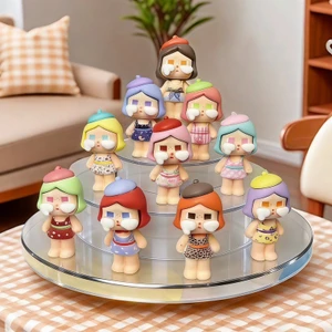 10 Chiếc Cô Gái Dễ Thương Nhựa Mini Các Bức Tượng Nhỏ DIY Thủ Công Phụ Kiện Hoạt Hình Nhựa Búp Bê Để Bàn Trang Trí Mini Đồ Trang Trí