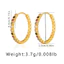 Shuling Vintage Bông Tai Kẻ Sọc Màu Zircons Thời Trang Nữ Khuyên Tai