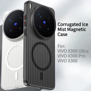 Dành Cho VIVO X300 Ultra X300 Pro Ốp Lưng Mờ Thân Thiện Với Da Sóng Băng Sương Từ Tính PC Dành Cho VIVO X300 Chống Sốc Funda