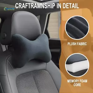 Cả hai mặt tựa đầu trước ô tô Ne Gối Memory Foam Filling để giảm đau Ne Thích hợp cho người lái xe Đường bộ Ghế văn phòng mới