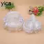 Giỏ đan cầm tay YICA, Giỏ hoa cưới 3 kích cỡ dệt bằng tre, Giỏ hoa ren trắng chất lượng cao
