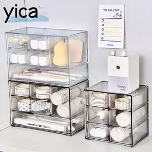 Hộp lưu trữ YICA, Kệ đựng hàng hóa ngăn kéo dung tích lớn, Ngăn INS trong suốt Giá đựng đồ chống nước cho máy tính để bàn