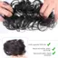 AqToCna Tổng Hợp Xoăn Bun Xộn Móng Vuốt Chignon Kẹp Tóc Co Giãn Scrunchies Hairpieces Donut Updo Tóc Miếng Dành Cho Nữ AqToCna