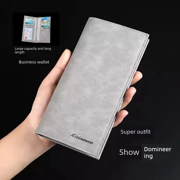 ví tiền nam học sinh ví tiền nam Phong Cách Kinh Doanh Ví Nam Dài Đơn Giản Đựng Thẻ Thanh Niên Nhiều Thẻ Ví Thường Ngày Đựng Thẻ Ví Retro Độc Đáo Ví