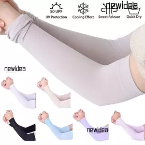 Tay áo NEWIDEA Làm mát mùa hè Bóng rổ lộ ngón tay cái Chạy chống nắng