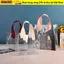Túi Tote ESSENCEH, Tay Cầm Túi Mua Sắm Trong Suốt, Túi Bảo Quản Chống Thấm Nước PVC