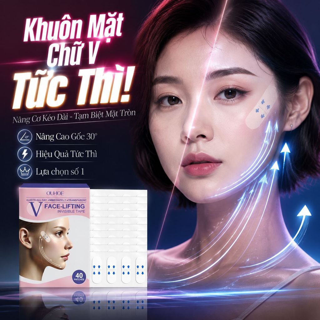 🔥Giá sốc🔥Miếng dán nâng cơ định hình mặt | Miếng dán khuôn mặt nâng cơ không thấy | Băng keo săn chắc dưỡng ẩm cho cằm