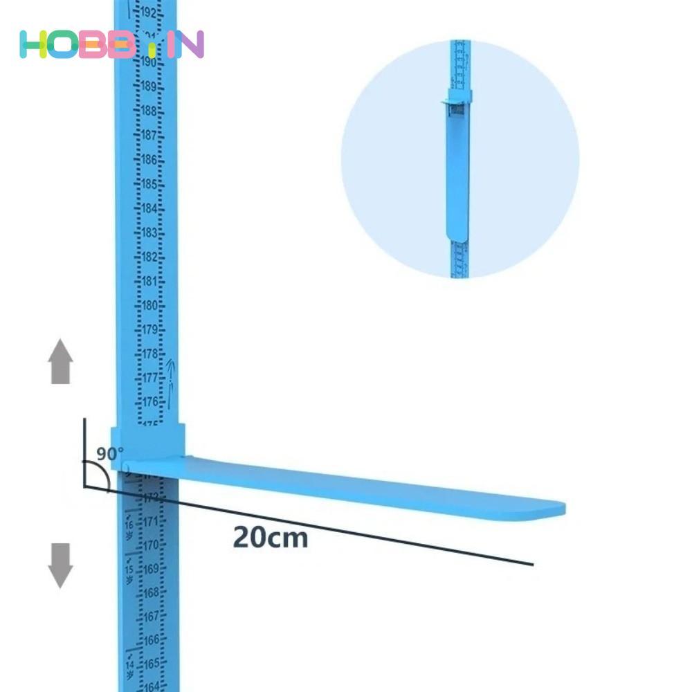 Thước đo chiều cao HOBBYIN, Nhãn dán tường 0-2M Thước đo trẻ em, Thiết kế trượt có thể gập lại Thước trượt chiều cao cho trẻ em Bé