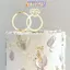 TMOY Nhẫn Kim Cương Acrylic Trang Trí Bánh Cưới Nướng Tiệc Quà Tặng Món Tráng Miệng Phụ Kiện TMOY