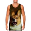 Lion King 3D Nam Tank Top, Áo Vest Tập Gym Mùa Hè Chữ Động Vật, Mềm Mại Thoáng Khí Không Tay Dạo Phố Tee