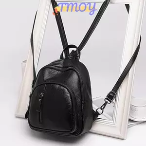 TMOY Chống Trộm Mềm Da PU Bapa Nữ Vintage Đeo Vai Nữ Mini Du Lịch Bapa Túi Đi Học Bé Gái TMOY