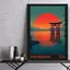 Retro Nhật Bản Du Lịch Phong Cảnh Nhật Bản Poster Không Khung Tranh Canvas Trang Trí Tường Nhà Thanh Lịch
