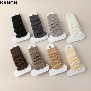 Tất dệt kim KANGN Lolitas, Đan ấm chân ngọt ngào dễ thương, Giày ấm áp nữ bé gái
