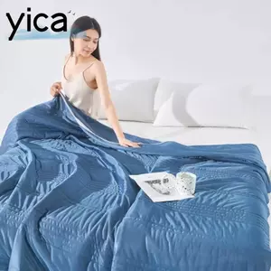 Chăn Làm Mát YICA, Vải Làm Mát Thoáng Khí Thoải Mái Điều Hòa, Chất Lượng Cao Chăm Sóc Dễ Dàng Hai Mặt Nhẹ Thoáng Mát Duvet Phòng Ngủ Sử Dụng