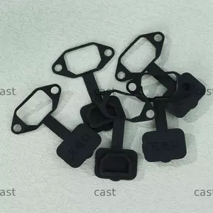 CAST 5 / 10 Chiếc Cổng Sạc Xe PVC Bụi Cắm Ổ Cắm Đơn Vỏ Cổng Sạc Chống Thấm Nước
