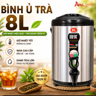 Bình Ủ Trà 8L Mới Giữ Nhiệt Lâu – Dung Tích Lớn – Phục Vụ Pha Chế Cho Quán Cafe, Trà Sữa