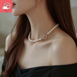 Hàng mới sành điệu: Vòng cổ ngọc trai màu sắc phong cách đi lại hàng ngày dành cho nữ