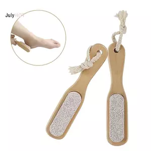 JULYHOT Gỗ Pumice Đá Bàn Chải Massage Chân Tẩy Tế Bào Chết Tẩy Tế Bào Chết Dụng Cụ Massivedeals