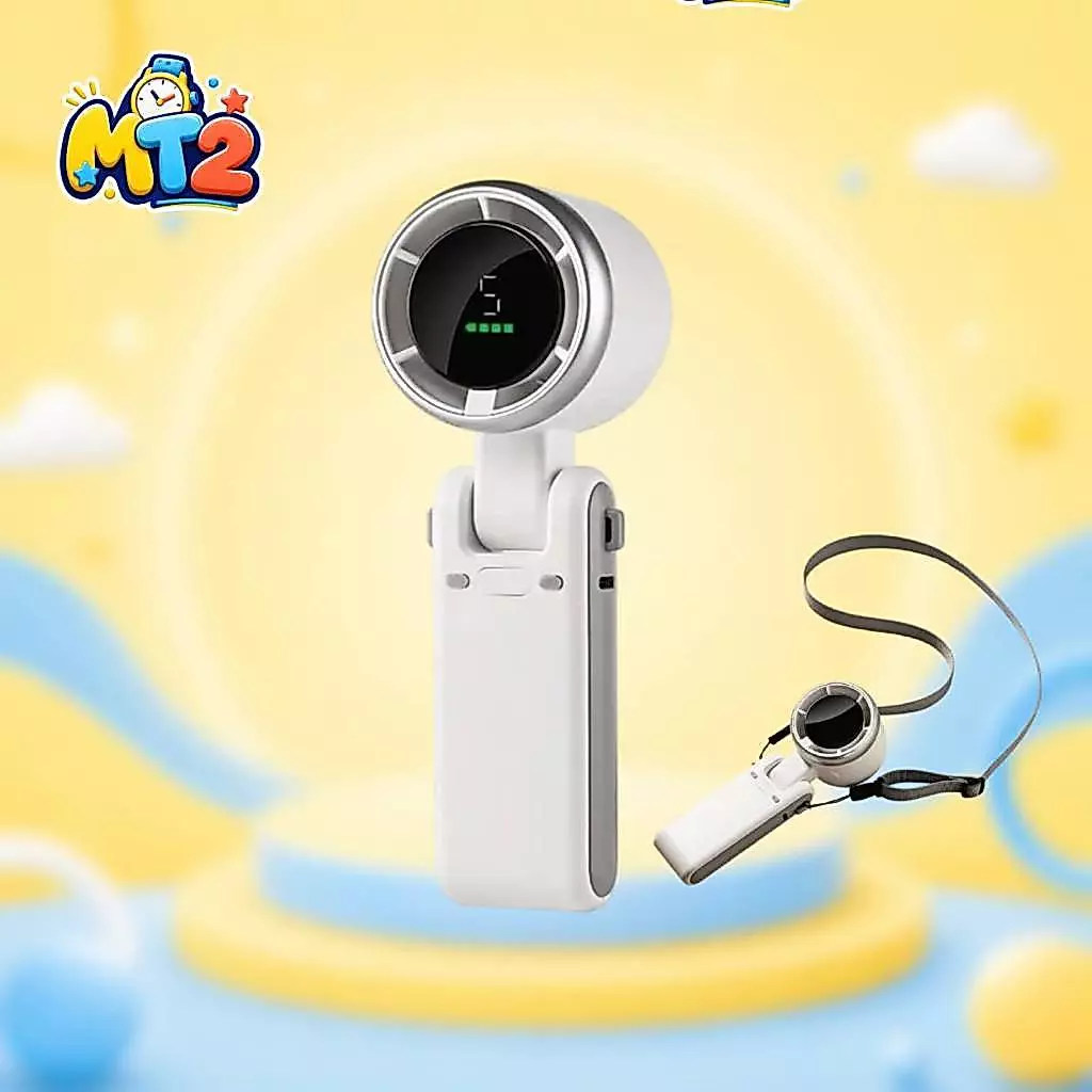 Quạt Cầm Tay Mini N607 Diveblues Quạt Turbo Jet Quạt Mini Quạt phản lực cầm tay 5 cấp độ gió mạnh