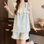 Phụ Nữ Đơn Giản Màu Ren Viền Camisole Pyjama Bộ Có Miếng Lót Ngực Để Mặc Ngoài Trời Trong Nhà Hàng Ngày Nhà Thường Ngày Giải Trí Mùa Hè Dịp