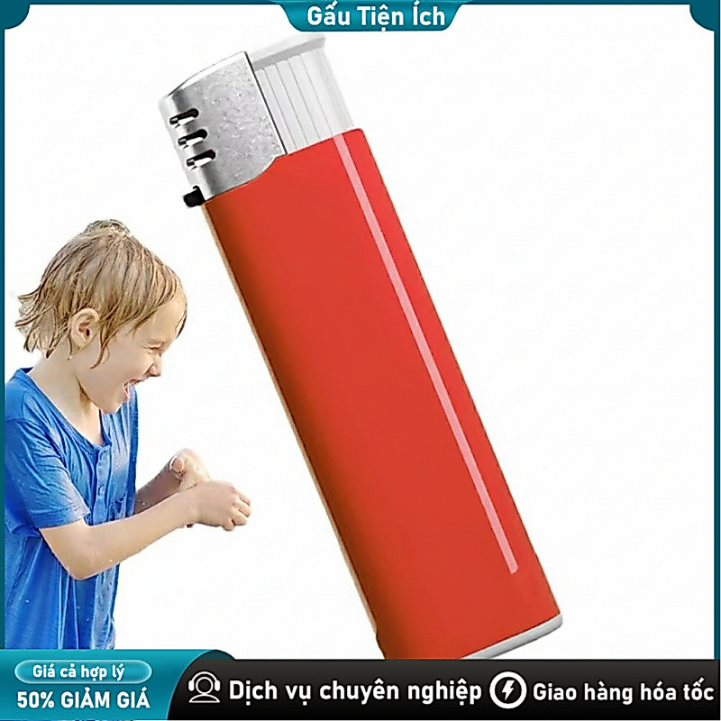 Đồ chơi phun nước chuyên troll, an toàn hài hước! Giống bật lửa thật, phun nước bất ngờ.