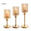 Linh hồn| Ánh Sáng Mềm Giá Đỡ Nến Phong Cách Châu Âu Kim Loại Kính Nến Trụ Cao Tealight Chân Nến Tiệc Cưới Bàn Trung Tâm Trang Trí Nhà Thanh Lịch Cho Đông Nam Á