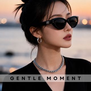 [KOL Live] Kính râm mắt mèo chống tia UV GENTLE MOMENT kính mát thời trang nam nữ phong cách sang trọng GMT838