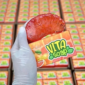 Soap Bưởi Vita, Xà Phòng Tắm Trắng, Dùng Được Cho Da Mặt, Khối Lượng 85gr - LE'PEAU