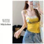 Milyfashion Ren Khâu Tinh Khiết Desire In Chữ Sling Slim-fit Ôm Hơn Nhìn Với Miếng Lót Ngực Phù Hợp Với Áo Ngắn Top P5