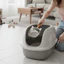 QEARY Cat Litter Scoop, Hình Mèo Treo Lỗ Hộp Mèo Muỗng, Lưới Thép Không Gỉ Bền Đẹp Thú Cưng Xẻng Rác Nhà