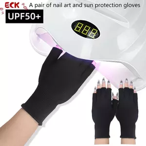 Găng Tay ECK Chống UV Bảo Vệ Móng Tay Nghệ Thuật, Dụng Cụ Đèn LED Gel, HOT