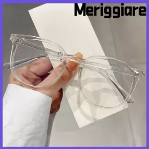 Kính chống ánh sáng xanh MERIGGIARE, Kính mắt vuông PC siêu nhẹ, Bảo vệ mắt cổ điển Kính mắt khung chặn màu xanh Kính mắt văn phòng