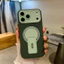 Ốp Điện Thoại Có Giá Đỡ Từ Tính Tức Thì Cho iPhone 17 Pro Max, Chống Sốc, 16 Khối Màu, Hai Trong Một, 16 Pro Max, 15, 14, 13, 12