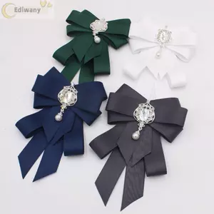 EDIWANY Thắt Nơ, Ruy Băng Pha Lê Ruy Băng Nơ, Retro Kim Cương Giả Vải Nghệ Thuật Handmade Dây Buộc Cổ Cho Nam Nữ
