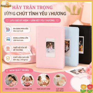Album ảnh đa năng 3 inch với 288 ảnh đục lỗ này cũng rất tiện dụng để lưu trữ ảnh chứng minh thư và ảnh kỷ niệm.