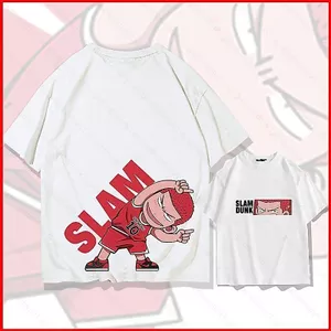 GC1 SLAM DUNK Sakuragi Hanamichi Unisex Xu Hướng Thời Trang Mùa Hè Áo Thun Anime Tay Ngắn Top GC1