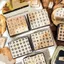 30 Chiếc Retro Tiếng Anh Bộ Chữ Cái Gỗ Tem Thêu Sò DIY Con Dấu Sinh Viên Đa Năng Tem Bộ Giáo Viên