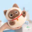 Giá Seckill [Giá Seckill] Chúc may mắn Mèo may mắn Búp bê sang trọng Sáng tạo Sanhua Cat Papa Bàn búp bê âm nhạc với quà tặng búp bê & & & &