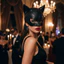 Mặt nạ Halloween DONOVANQQ, Fancy Prom Mardi Bóng trang điểm Cat Women Mask, Mới lạ BlackCosplay Photo Prop Mặt nạ tai mèo Trang phục bữa tiệc